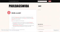 Desktop Screenshot of paulbagswida.wordpress.com