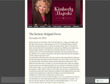 Tablet Screenshot of kimberlymajeski.wordpress.com