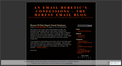 Desktop Screenshot of heresyemail.wordpress.com