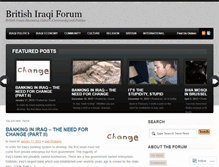 Tablet Screenshot of britishiraqiforum.wordpress.com