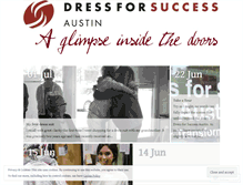 Tablet Screenshot of dressforsuccessaustin.wordpress.com