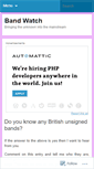 Mobile Screenshot of bandwatch.wordpress.com