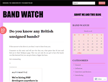 Tablet Screenshot of bandwatch.wordpress.com