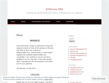 Tablet Screenshot of edstevensdba.wordpress.com
