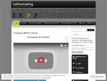 Tablet Screenshot of halfmanhalfdog.wordpress.com