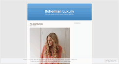 Desktop Screenshot of bohemianluxury.wordpress.com