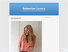 Tablet Screenshot of bohemianluxury.wordpress.com