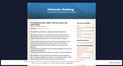 Desktop Screenshot of intimatehealing.wordpress.com