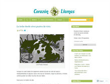 Tablet Screenshot of corazonenllamas.wordpress.com