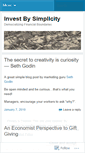Mobile Screenshot of investbysimplicity.wordpress.com