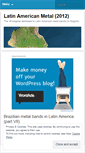Mobile Screenshot of latinamericanmetal.wordpress.com