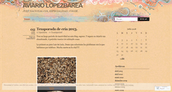 Desktop Screenshot of lopezbarea.wordpress.com