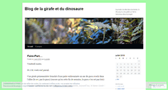 Desktop Screenshot of lagirafeetledinosaure.wordpress.com