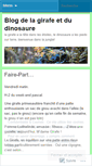 Mobile Screenshot of lagirafeetledinosaure.wordpress.com