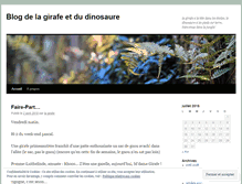 Tablet Screenshot of lagirafeetledinosaure.wordpress.com