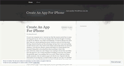 Desktop Screenshot of createanappforiphine.wordpress.com