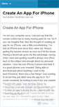 Mobile Screenshot of createanappforiphine.wordpress.com