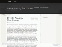 Tablet Screenshot of createanappforiphine.wordpress.com