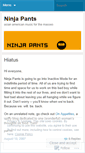 Mobile Screenshot of ninjapants.wordpress.com
