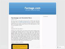 Tablet Screenshot of fantageworld.wordpress.com