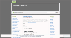 Desktop Screenshot of essiewb.wordpress.com