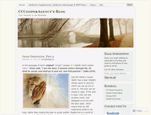 Tablet Screenshot of cccooperagency.wordpress.com