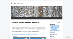 Desktop Screenshot of calctaxindia.wordpress.com
