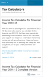 Mobile Screenshot of calctaxindia.wordpress.com