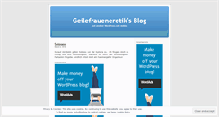 Desktop Screenshot of geilefrauenerotik.wordpress.com