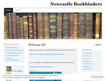 Tablet Screenshot of newcastlebookbinders.wordpress.com
