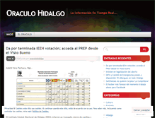 Tablet Screenshot of oraculohidalgo.wordpress.com