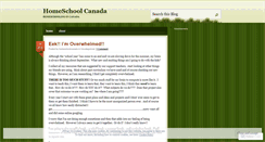 Desktop Screenshot of homeschoolcanada.wordpress.com