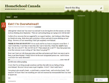 Tablet Screenshot of homeschoolcanada.wordpress.com