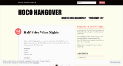 Desktop Screenshot of hocohangover.wordpress.com