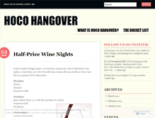 Tablet Screenshot of hocohangover.wordpress.com