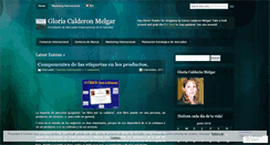 Desktop Screenshot of gloriacalderon.wordpress.com