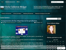 Tablet Screenshot of gloriacalderon.wordpress.com
