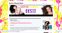 Desktop Screenshot of kristenstewarteesti.wordpress.com