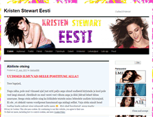 Tablet Screenshot of kristenstewarteesti.wordpress.com