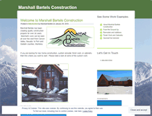 Tablet Screenshot of marshallbartels.wordpress.com