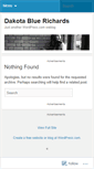 Mobile Screenshot of dakotabluerichards.wordpress.com