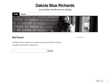 Tablet Screenshot of dakotabluerichards.wordpress.com