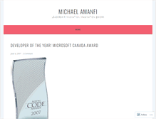 Tablet Screenshot of amanfi.wordpress.com