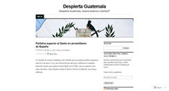 Desktop Screenshot of despiertaguatemala.wordpress.com