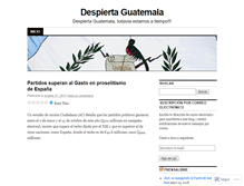 Tablet Screenshot of despiertaguatemala.wordpress.com