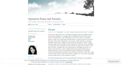 Desktop Screenshot of peaceandserenity.wordpress.com