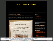 Tablet Screenshot of getgowing.wordpress.com