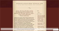 Desktop Screenshot of intofun.wordpress.com