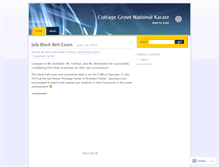Tablet Screenshot of cottagegrovenationalkarate.wordpress.com