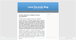 Desktop Screenshot of lenaklevenas.wordpress.com